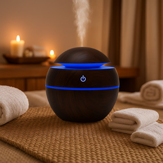 Umidificador 200ml Aromático LED para Quarto e Ambiente Relaxante em Oferta na Shopee