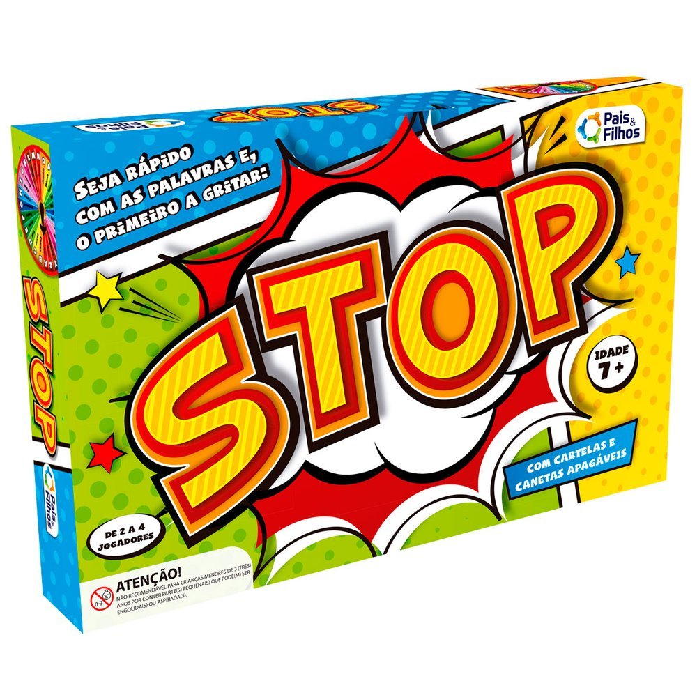 Jogo Stop Criança Familia Educativo Diverção Brinquedo em Oferta na Shopee