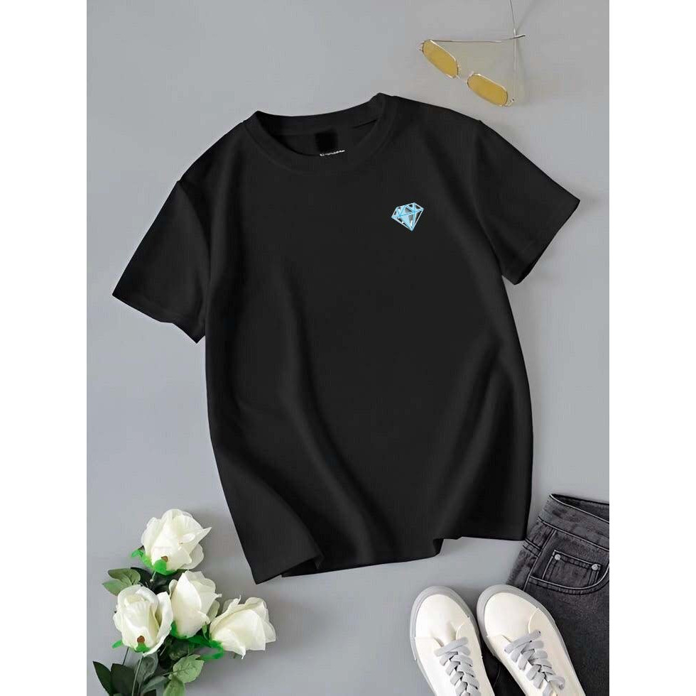 Camiseta Camisa Blusa masculina básica  estampada diamante user nos