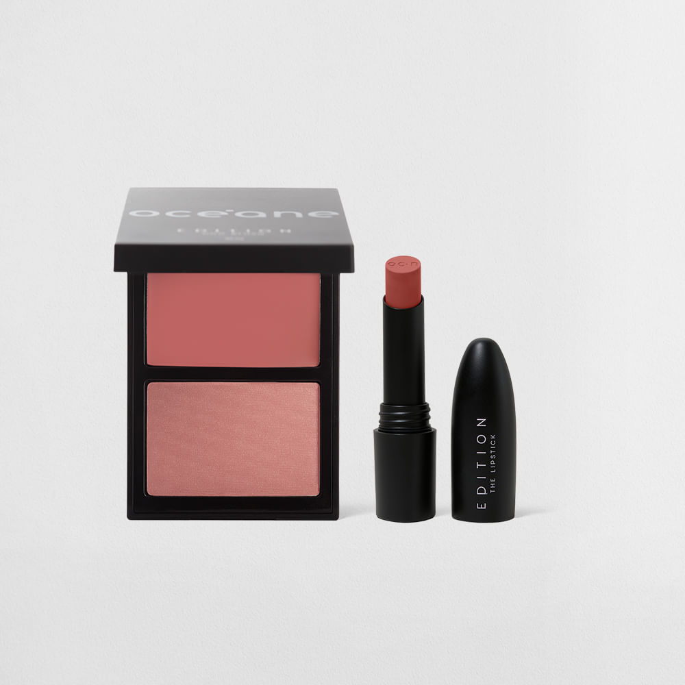 Kit Duo Blush Rosy Paint + Batom Sienna Océane Edition (2 Produtos) em Oferta na Shopee