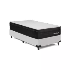 Cama Box e Colchão Poli Pillow D45 - Solt.(108x198)-Ortoclass