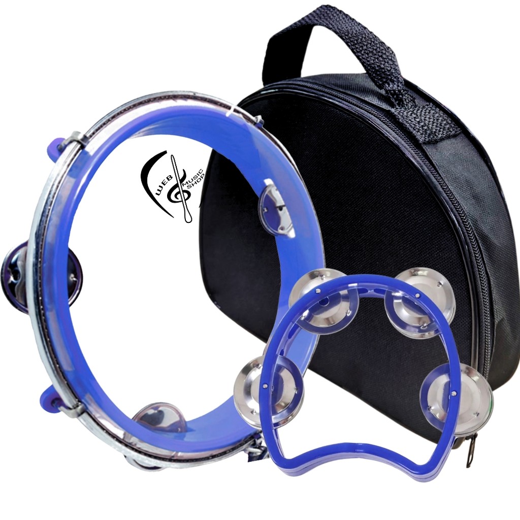 Kit Musical Infantil Pandeiro Pele Cristal Web+ Meia Lua Infantil+ Capa Alça Mão SP em Oferta na Shopee
