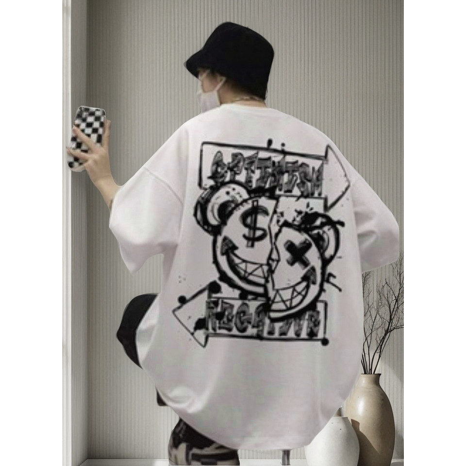 Camisa Camiseta Streetwear Oversized Panda Estilo Skatista