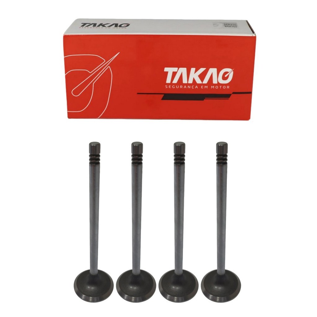 Jogo Valvulas Admissão TAKAO Para Ka Ecosort Fiesta Zetec Rocam 1.0 8V