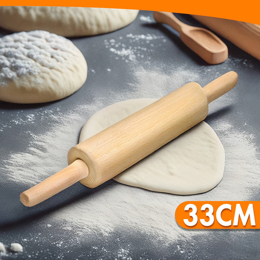 Rolo De Madeira Para Massas Pau De Macarrão 33CM Massas Pizza Biscoitos Kolling sell