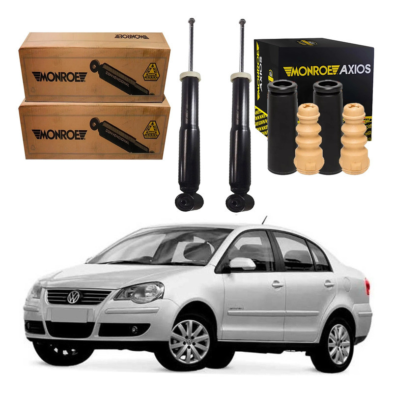 Kit Amortecedor Traseiro Polo Sedan 1.6 2.0 2007 A 2011