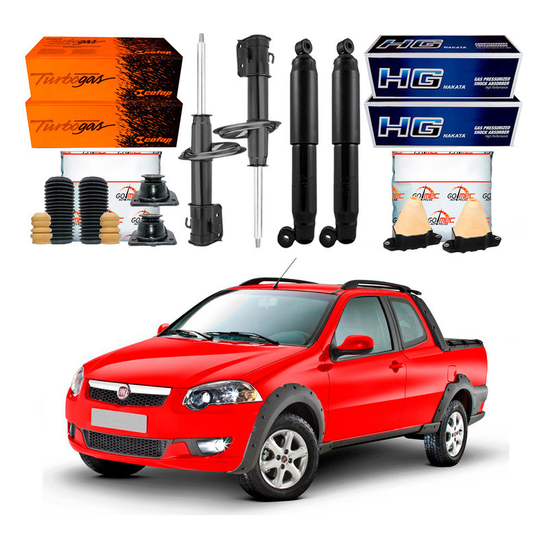 Kit Amortecedor Dianteiro Traseiro Strada 1.6 2008 A 2015 em Oferta na Shopee
