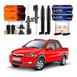 Kit Amortecedor Dianteiro Traseiro Strada 1.6 2008 A 2015