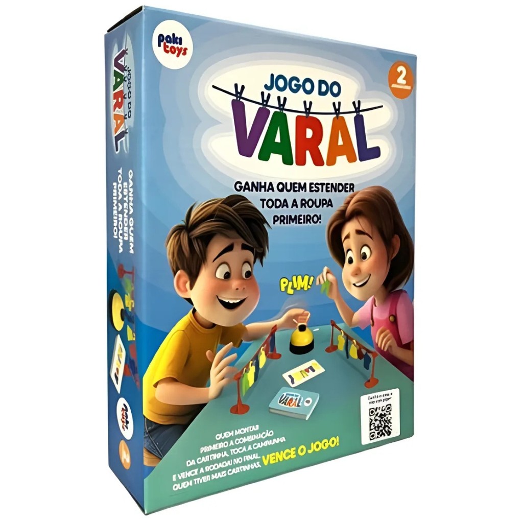 Jogo Do Varal Pakitoys - Diversão E Aprendizado P/ Crianças em Oferta na Shopee