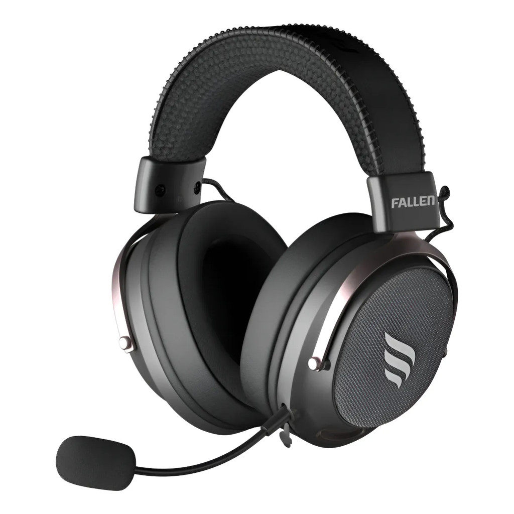 HEADSET GAMER FALLEN MORCEGO PRO WIRELESS 2.4GHZ PRETO