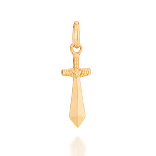 Pingente Rommanel Folheado Ouro 18K Espada Pequena Guerreiro 542217 em Oferta na Shopee