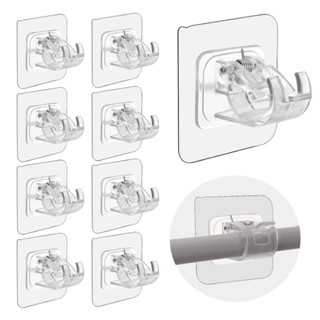 Kit Até 16 Suporte Varão Haste Cortina Adesivo Dupla Face Até 4kg Sem Furar Instala Sem Prego em Oferta na Shopee