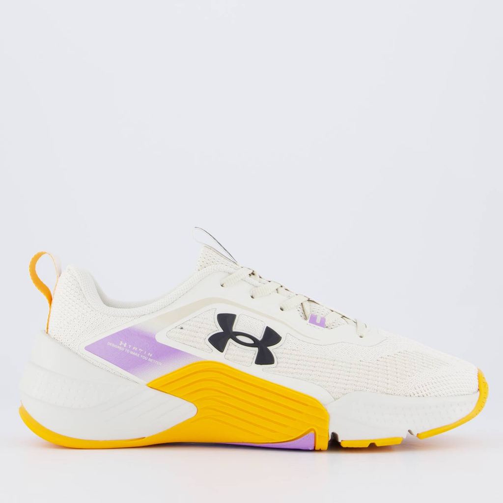 Tênis Under Armour Tribase Reps 2 SE Bege e Laranja em Oferta na Shopee