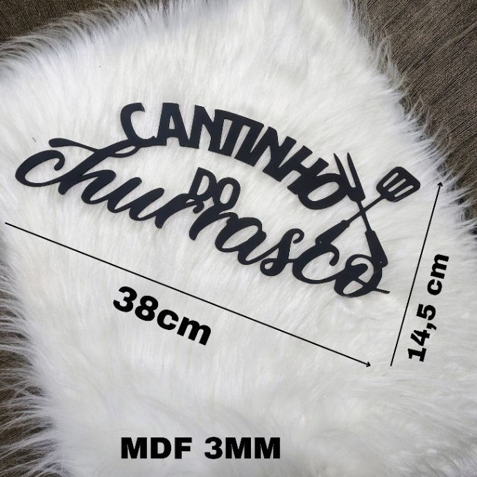 Cantinho do Churrasco MDF 3MM Perfeito acabamento Cortado a laser, festas, churrasco em Oferta na Shopee