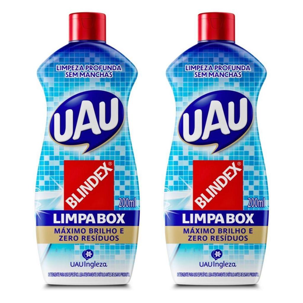 Kit com 2un de Detergente Limpa Box Blindex UAU 200ml cada em Oferta na Shopee