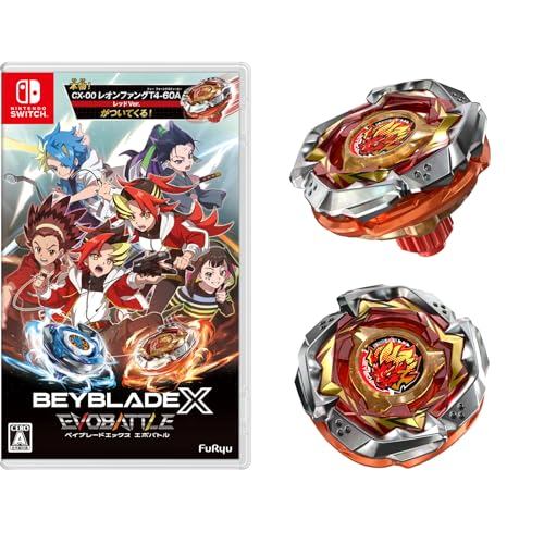 Beyblade X Evo Battle-Switch Inclui Código Para CX-00 Leon Fang T4-60A Rainbow Coat