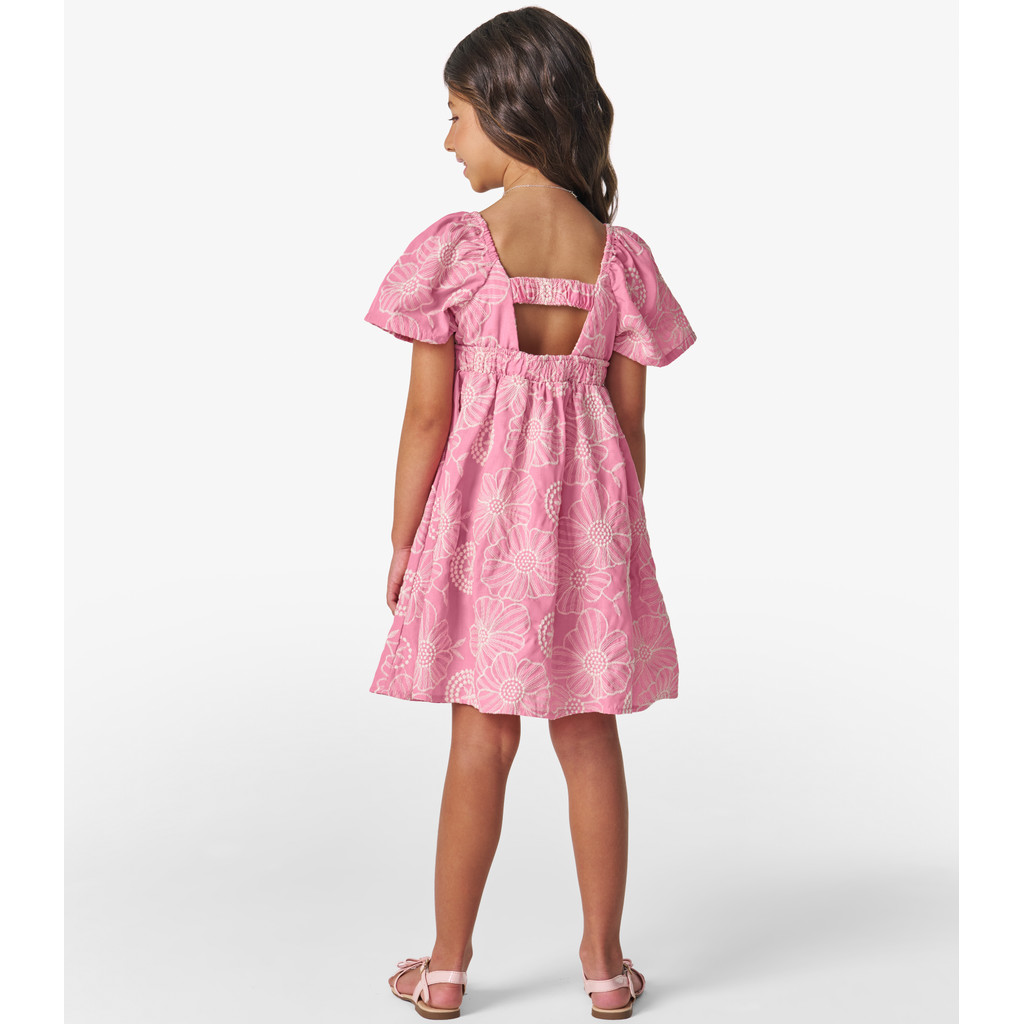 Detalhes do Vestido Infantil em Algodão Flor Trick Nick Rosa