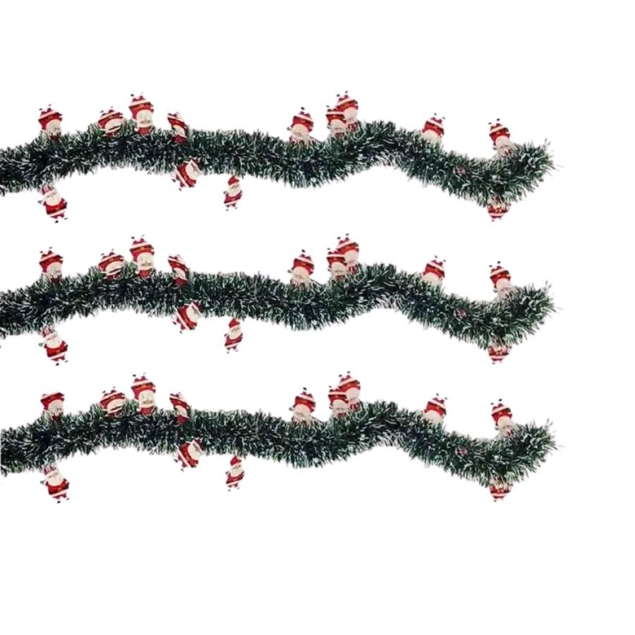 Festão Aramado Decorativo De Natal - Noel - Verde Escuro Nevado - 7x200cm - 1 unidade - Rizzo em Oferta na Shopee