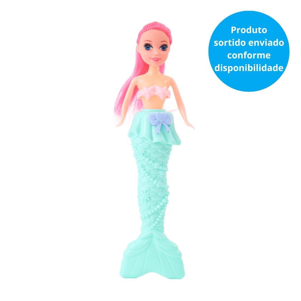 Boneca Sereia com Acessórios - Sortido - ST Import em Oferta na Shopee