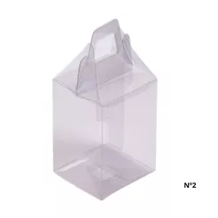 Caixa Sacola Transparente De Acetato Nº2 - 7x6,5x9cm - 10 unidades