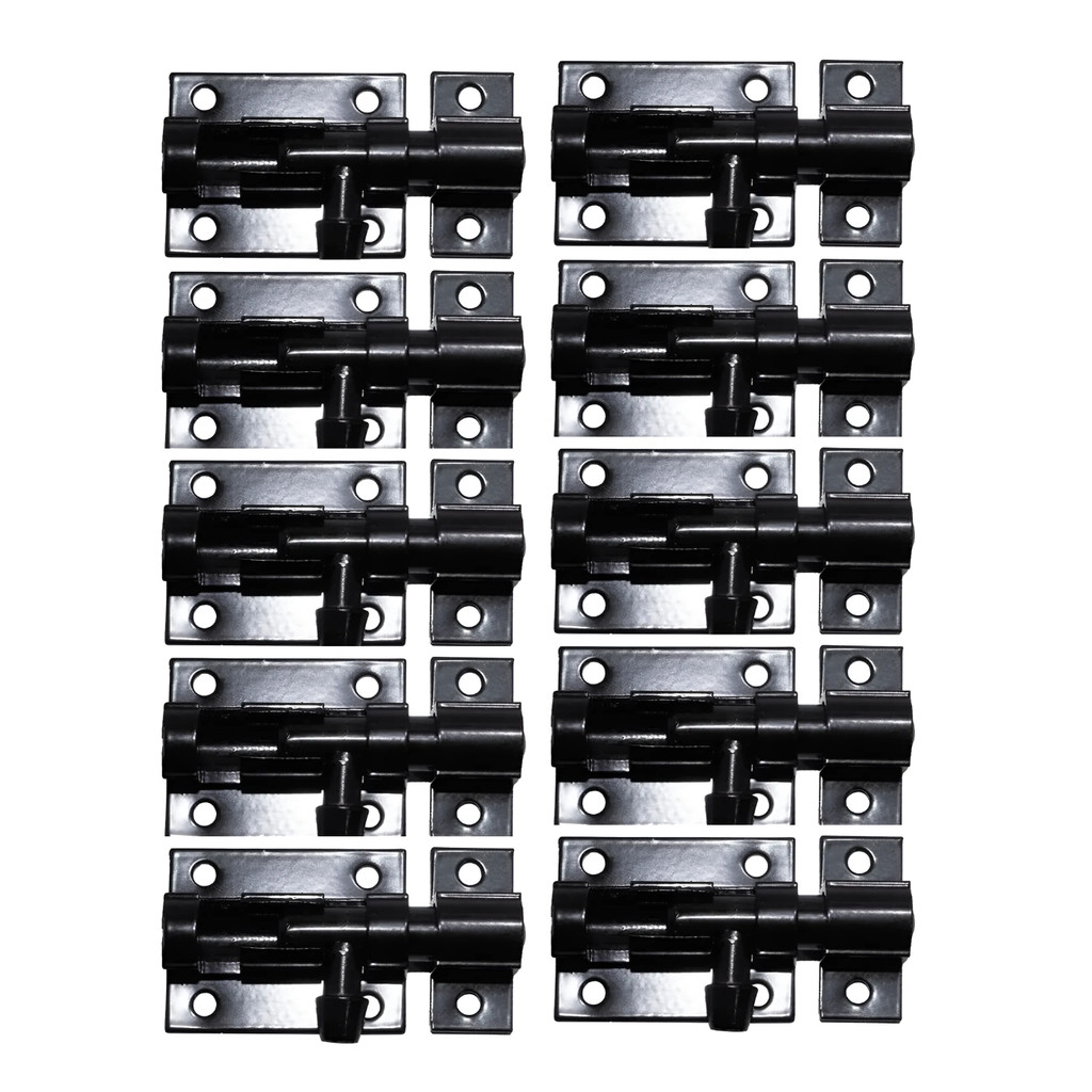 KIT 10 PÇS TRINCO FERROLHO 1 1/2 POL40MM PORTA PORTAO ABRIGO