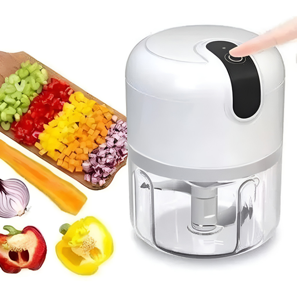 Mini Processador De Alimentos Manual Triturador Alho