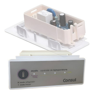 Placa De Controle + Adesivo P/ Freezer Consul Chb53eb 530lts 02 Tampas