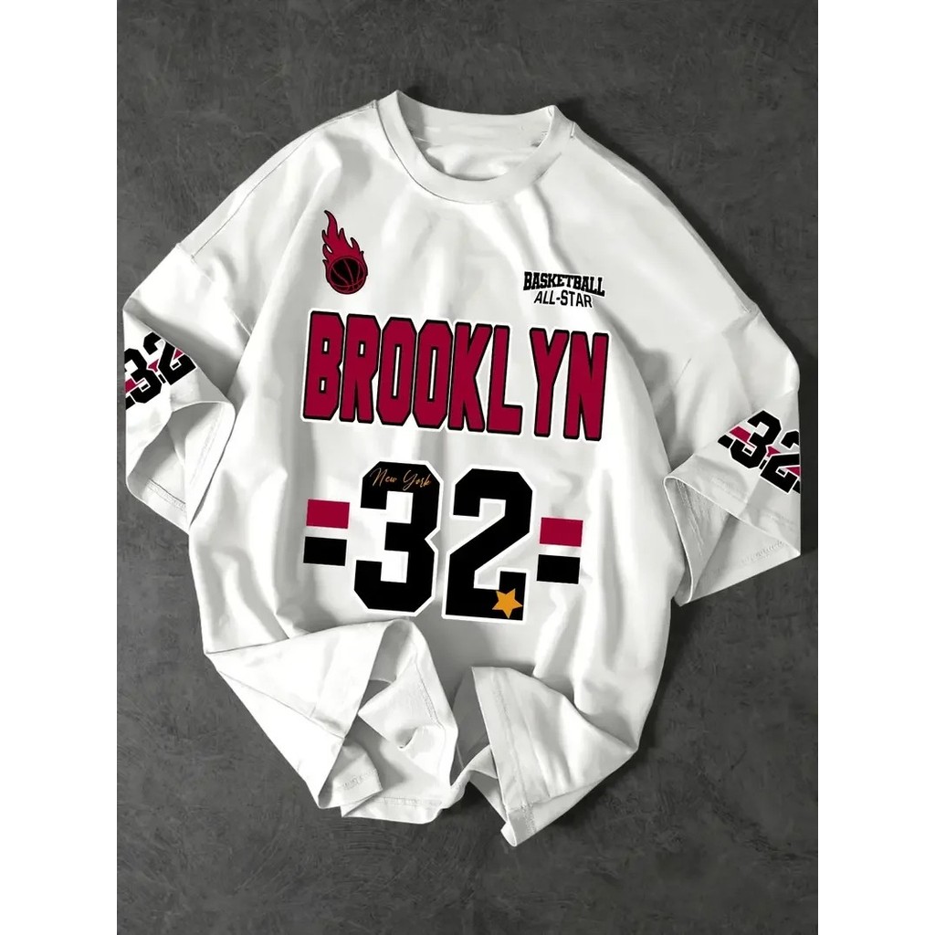Tshirt Feminina Brooklyn 32 Estampada Lançamento Camiseta 100% Algodão Camisetão Camisa Oversized Plus - Camisarte