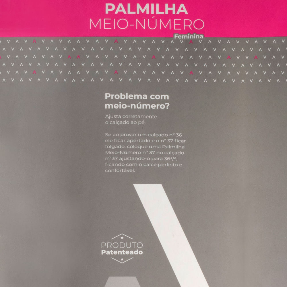 Detalhes do Palmilha Meio-Número Palterm Feminina Bege