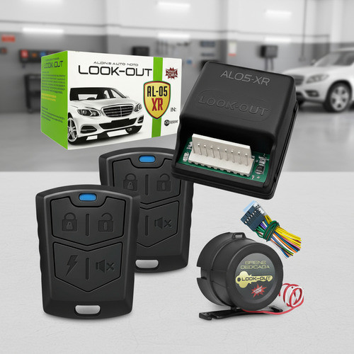 Alarme Automotivo Carro 2 Controles Look Out Com Sirene em Oferta na Shopee