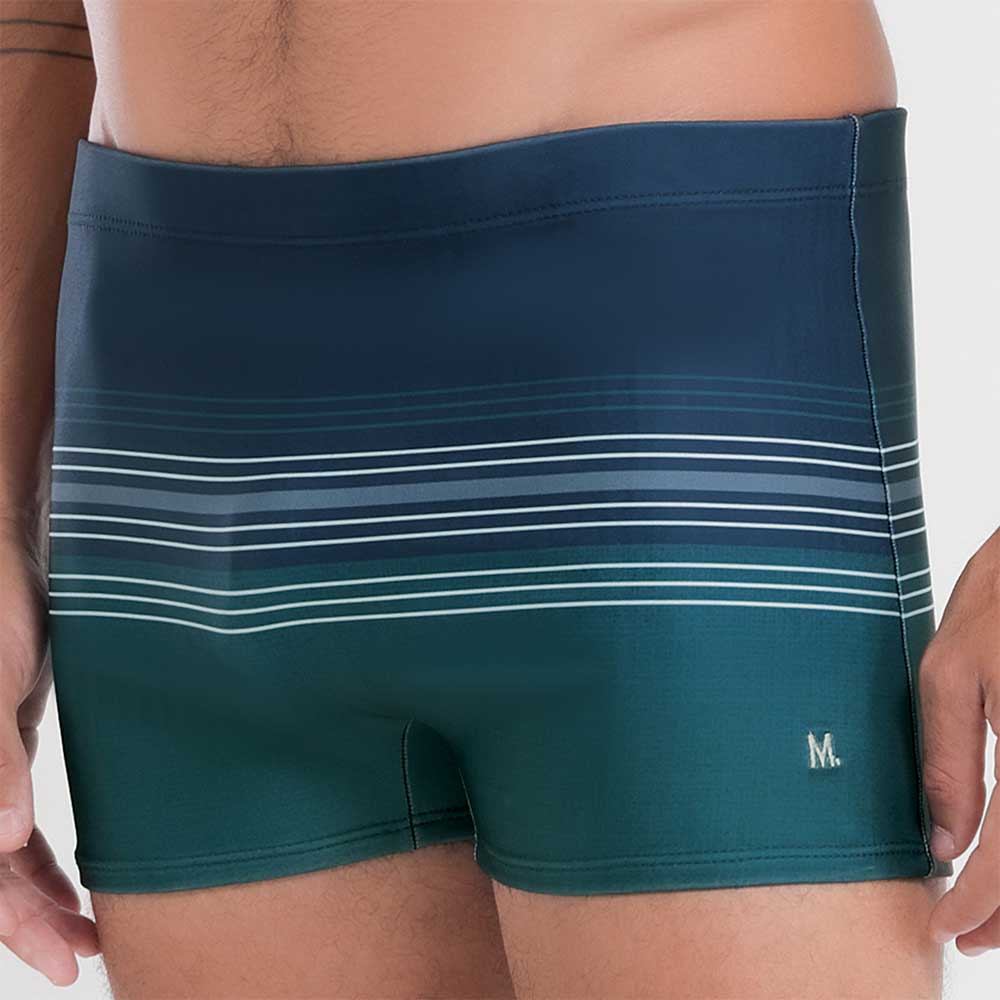 SUNGA BOXER ESTAMPADA COM LISTRAS em Oferta na Shopee