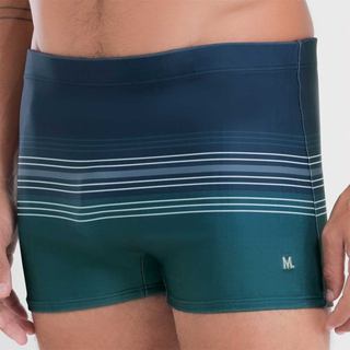 SUNGA BOXER ESTAMPADA COM LISTRAS em Oferta na Shopee