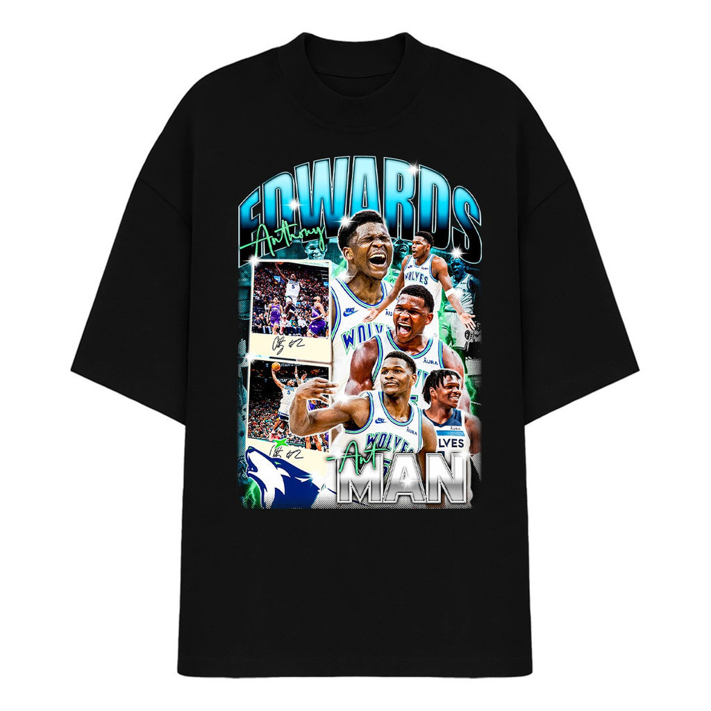 Camiseta Oversized Anthony Edwards Minnesota Nba Basquete