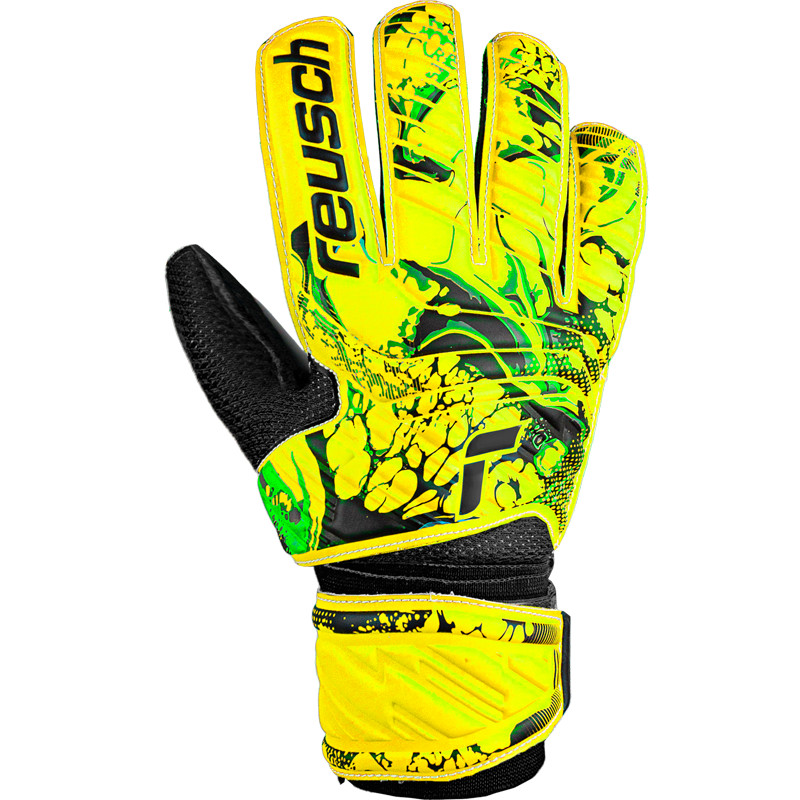 LUVA REUSCH ATTRAKT SOLID YELLOW/BLACK