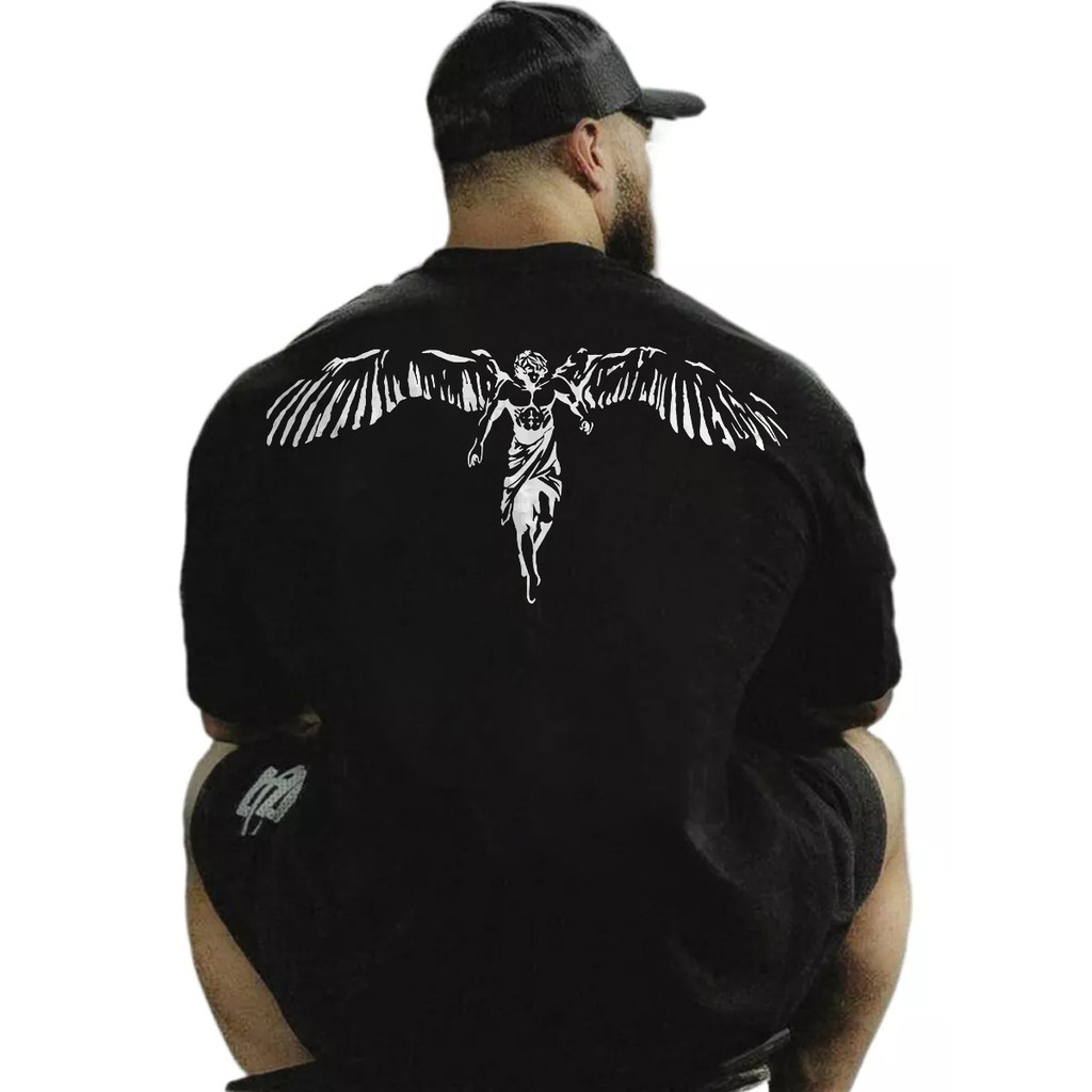 Camisa Oversized Anjo 'Veni Vidi Vici' Camiseta de Academa Premium Algodão