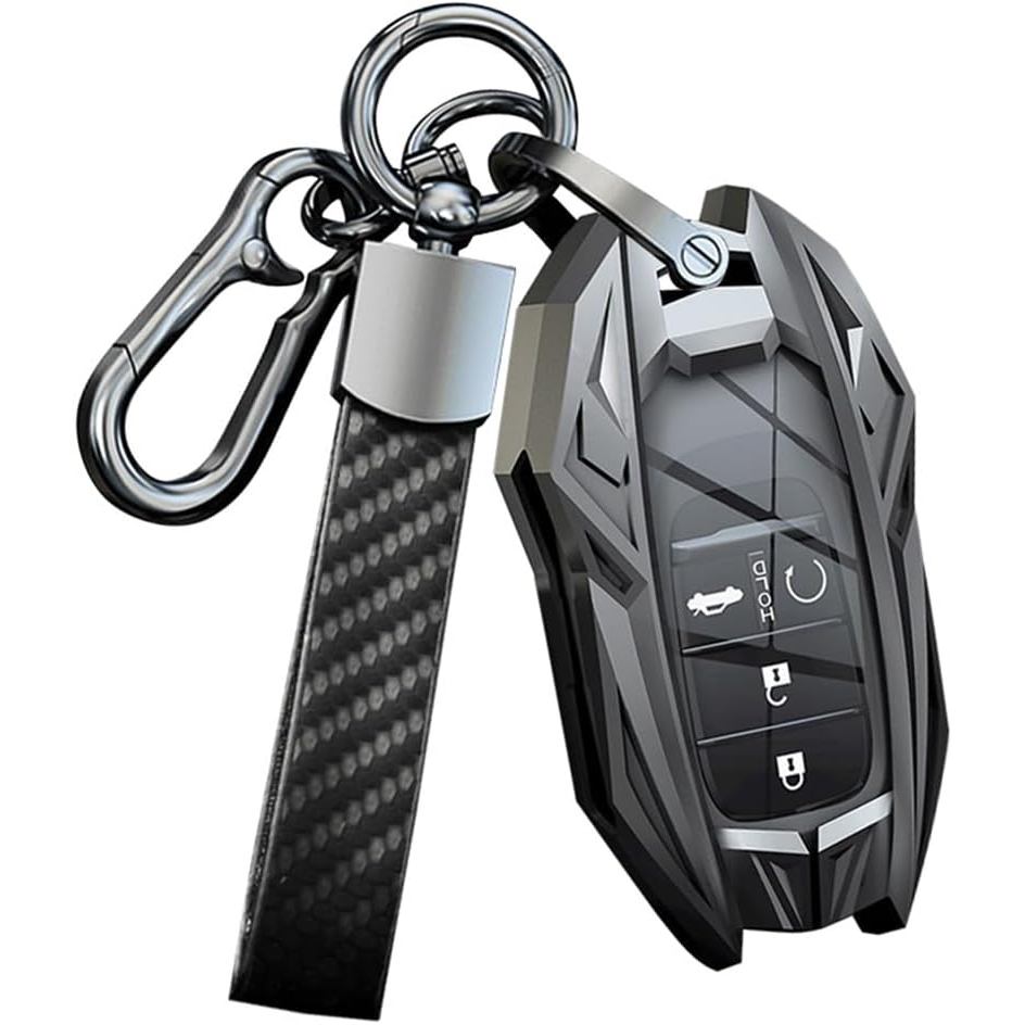 Capa de chave compatível em liga para Honda Accord Civic CRV Pilot Ridgeline Passport EX SI Touring com 3, 4, 5 ou 6 bot
