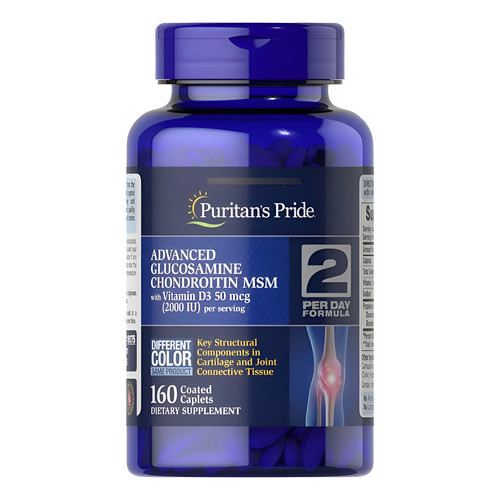Puritans Pride - Força Tripla Glucosamina Condroitina & Msm (160 Caps)