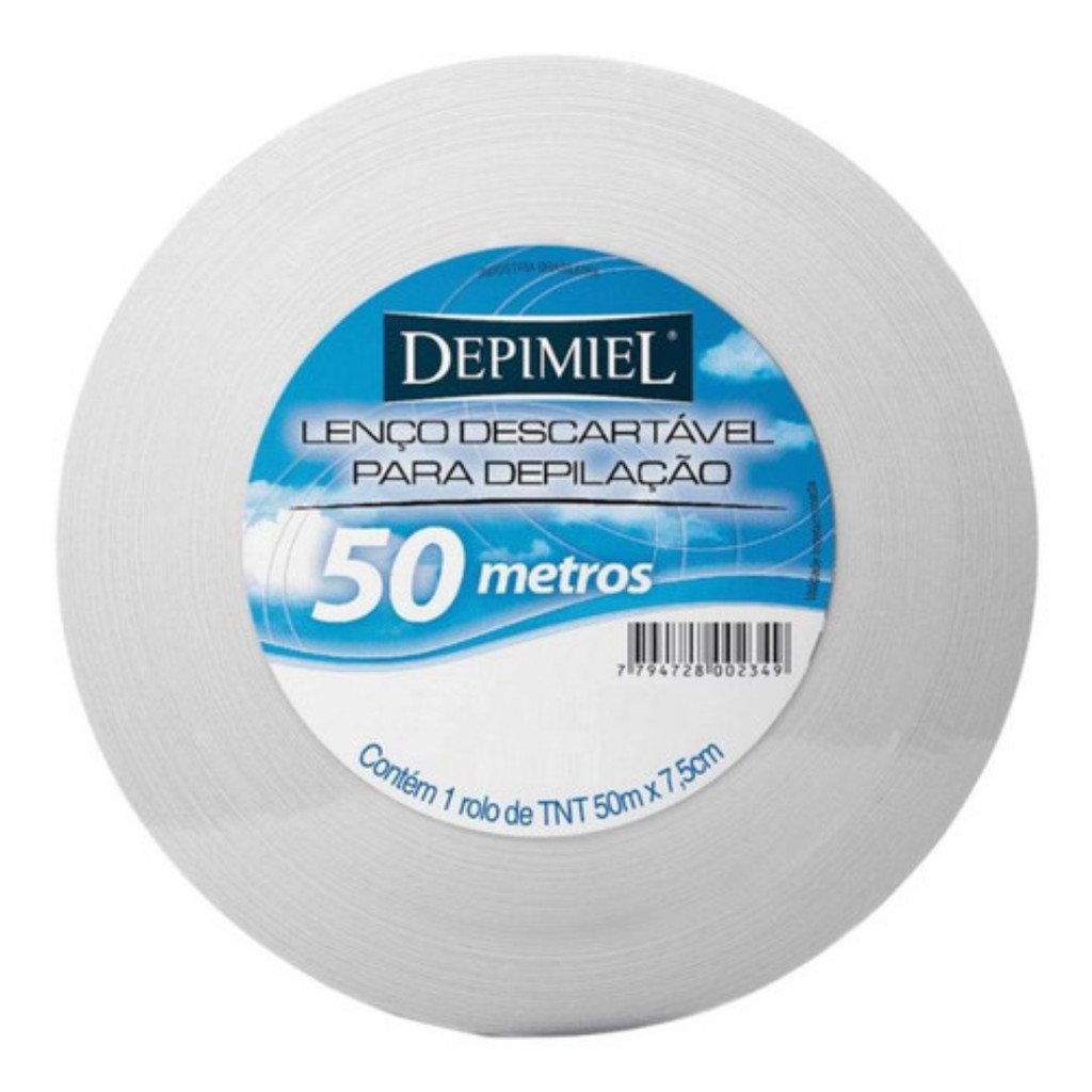Rolo Lenço Tnt Descartável Para Depilação 50 Metros Depimiel
