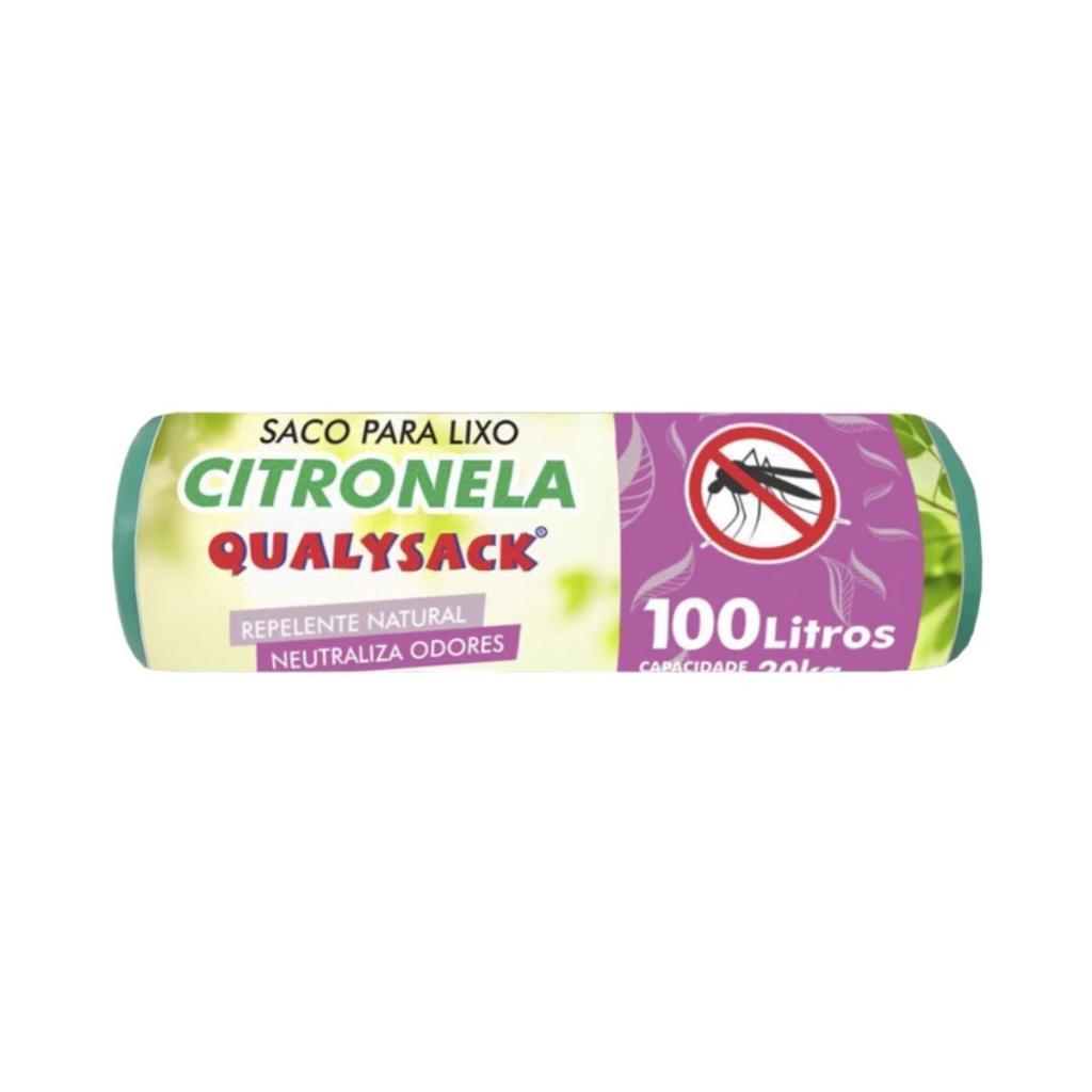 Saco De Lixo Pia e Banheiro com Aroma Citronela 15 Un - 100L