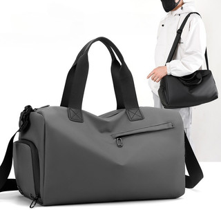 Moda Masculina Bolsa De Ombro Casual Grande Capacidade Separado Compartimentos Secos/Úmidos Compartimento Dedicado Para