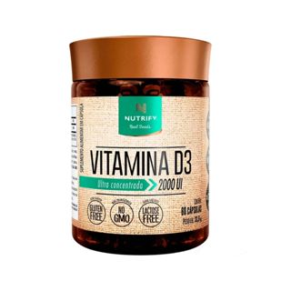 Vitamina D3 - 60 Cápsulas - Nutrify em Oferta na Shopee
