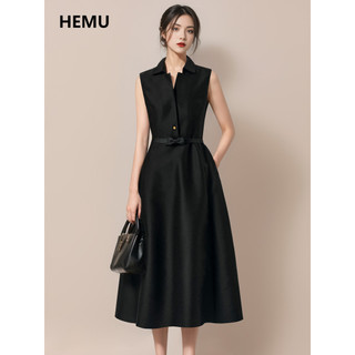 Hepburn estilo vestido feminino primavera francês pequeno vestido preto ocasião importante temperamento camisa vestido p