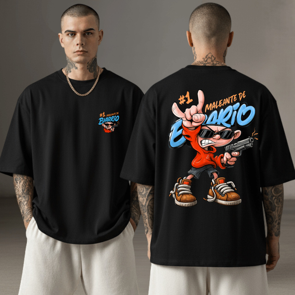 [Camiseta Premium em Algodão Puro]GXG Camiseta Masculina Long Line Oversized 100% Algodão Estampa Streetwear Exclusivas