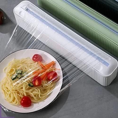 Dispensador Sela Suporte Filme Proteção Cortador Conserva Alimentos Plástico Papel Alumínio Parede