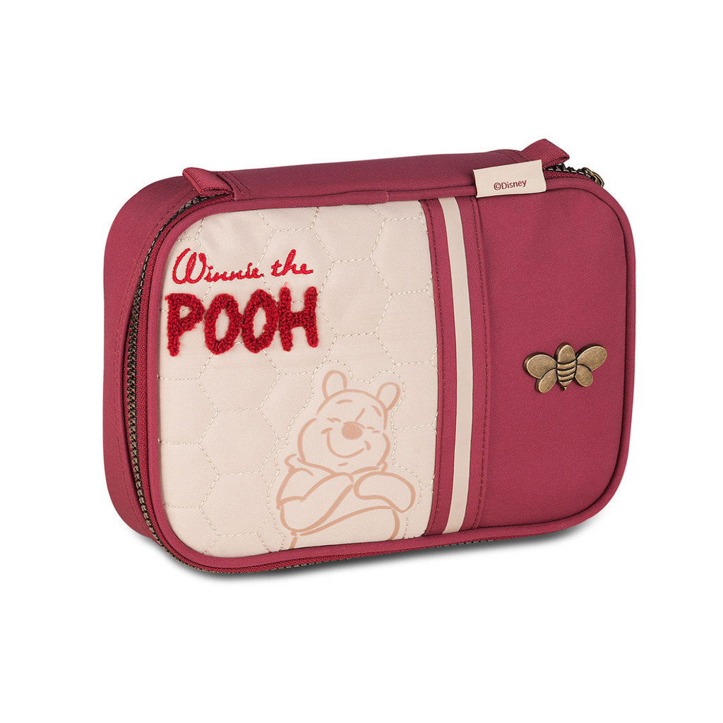 Estojo Box 36 Pens Ursinho Pooh- Clio Style Cor:Vinho