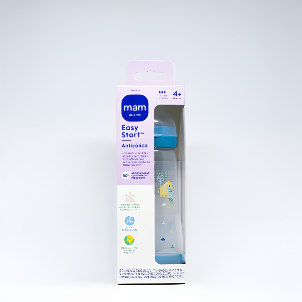 Mamadeira Mam Anticólica Easy Start 320ml +4 Fluxo Rápido