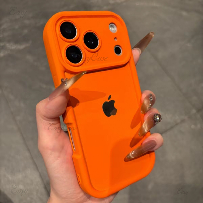 Capa Macia Macaron TPU De Cor Sólida Simples Para iPhone 17 16 15 ProMax Traseira Protetora Antiderrapante E anti-Queda em Oferta na Shopee