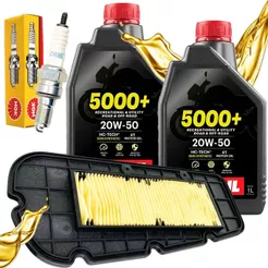 Kit Revisão Citycom 300i Troca Óleo Motul 20w50 Filtro de Ar + Vela Ngk