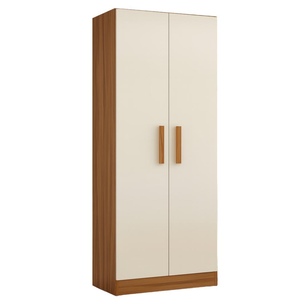 Armário Multiuso Organizador para Escritório ou Lavanderia 4 Prateleiras Belem Madeirado / Off White em Oferta na Shopee