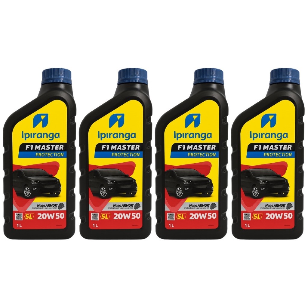 Kit 04 Oleo Motor 20w50 Mineral Api Sl Ipiranga F1 Master